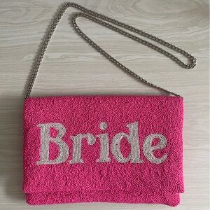 Pink Bride Clutch